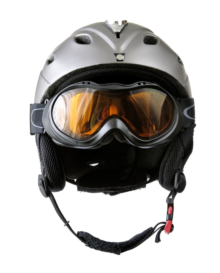 skier helmet with goggle